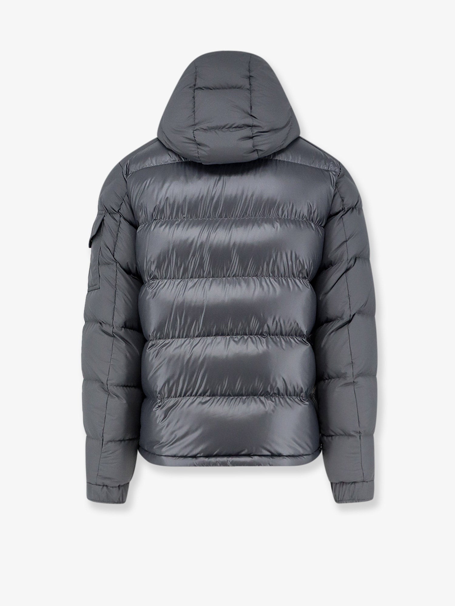 Moncler Men's Maya Recycled Polyester Down Jacket Grey