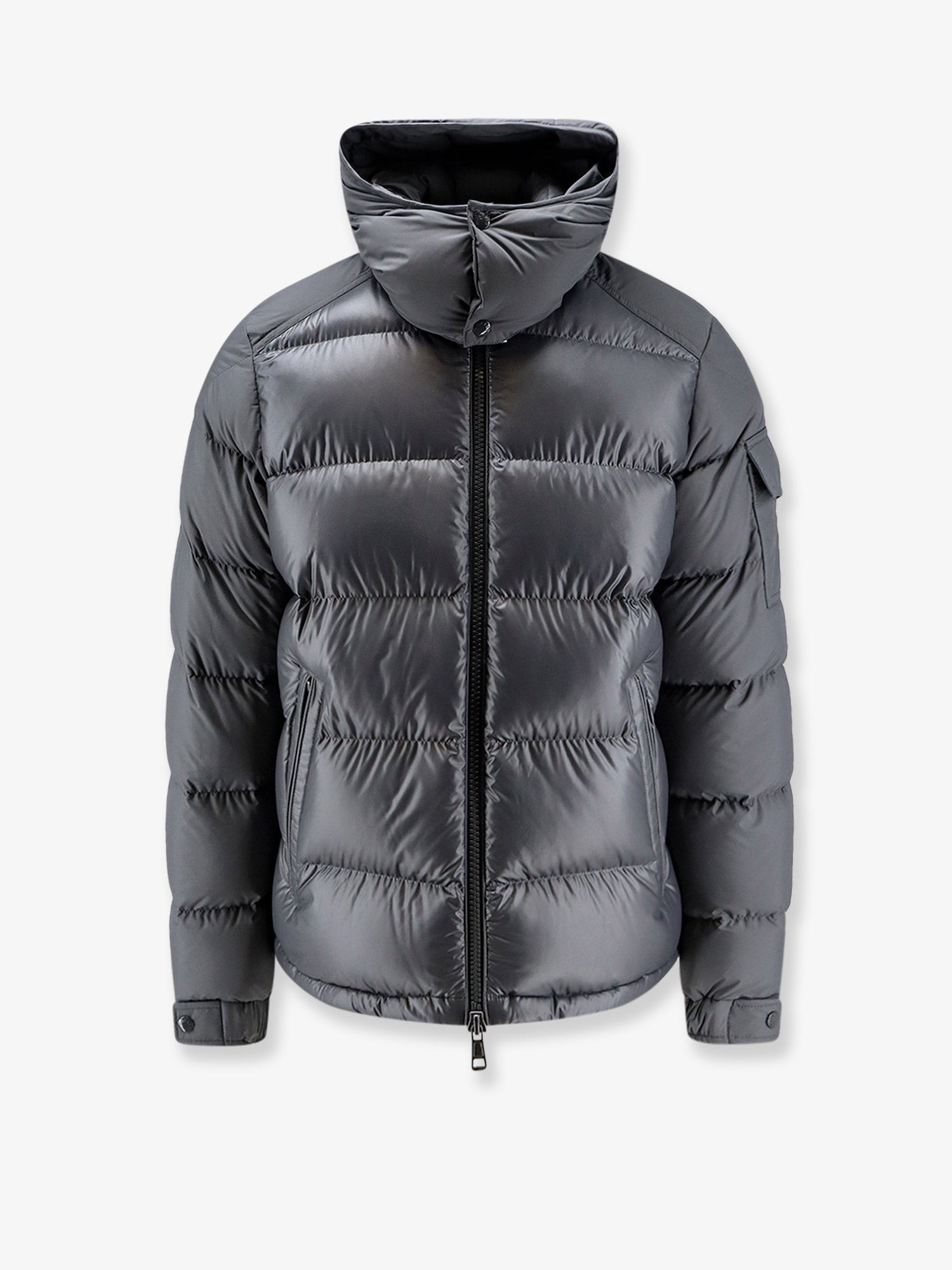 Moncler Men's Maya Recycled Polyester Down Jacket Grey