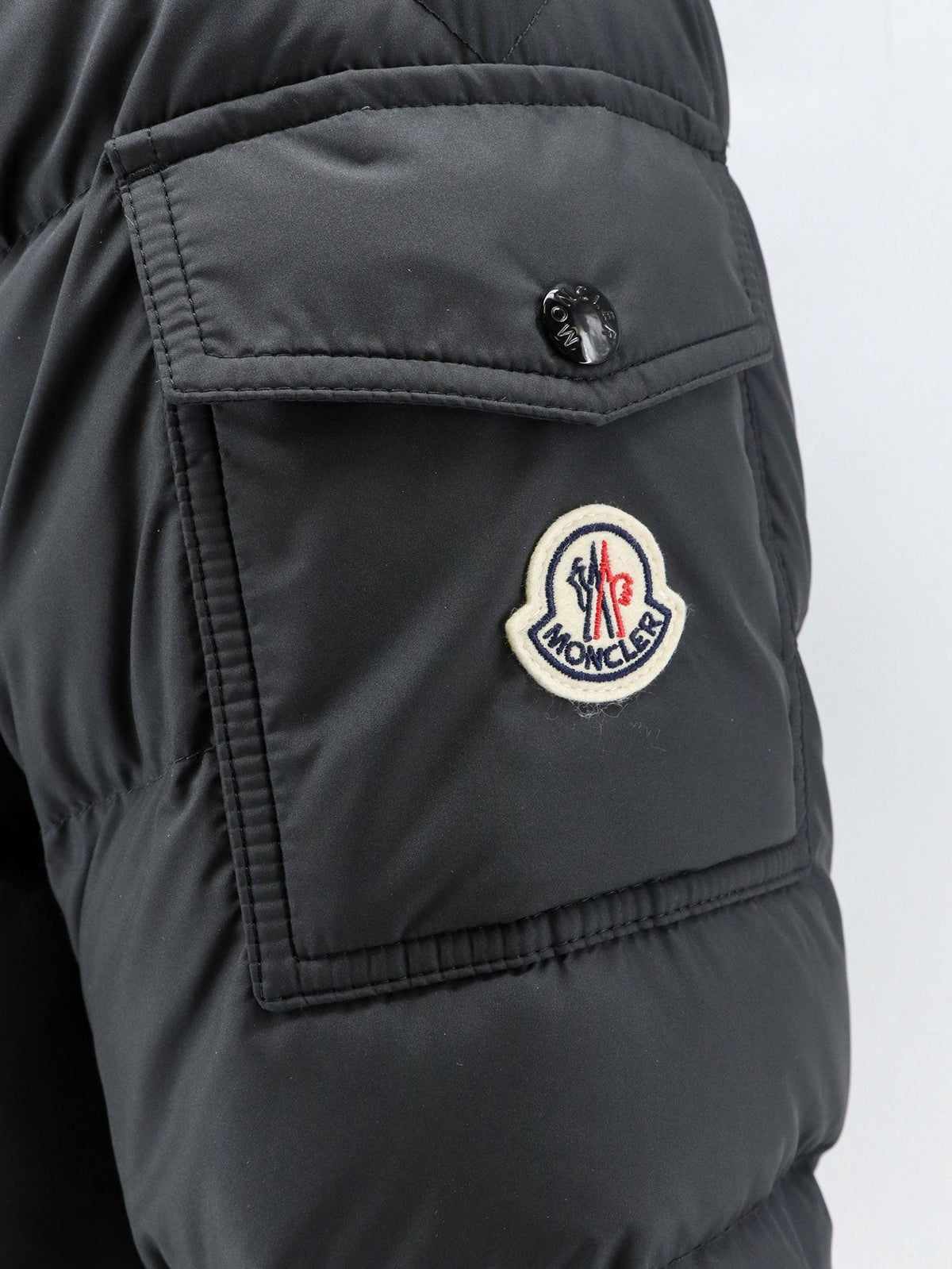Moncler Men's Maya Recycled Polyester Down Jacket Black, view 3