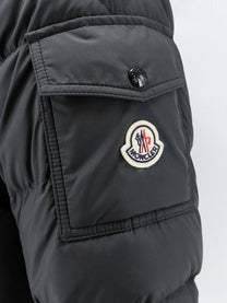 Moncler Men's Maya Recycled Polyester Down Jacket Black, view 3