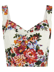 Dolce &amp; Gabbana Women's Mazzo Di Fiori Print Top White