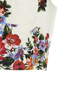 Dolce &amp; Gabbana Women's Mazzo Di Fiori Print Top White