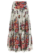 Dolce &amp; Gabbana Mazzo Di Fiori Skirt White, view 2