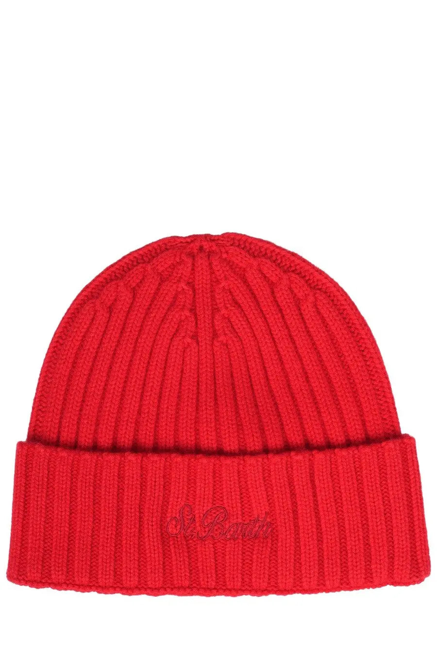 Mc2 Saint Barth Men's Ribbed Hat Red
