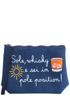 Mc2 Saint Barth Unisex Clutch Bag Aline Blue