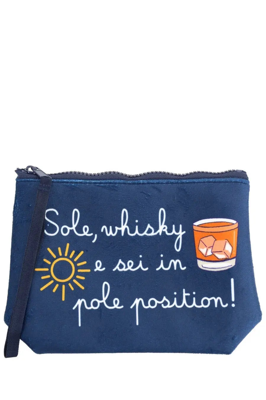 Mc2 Saint Barth Unisex Clutch Bag Aline Blue