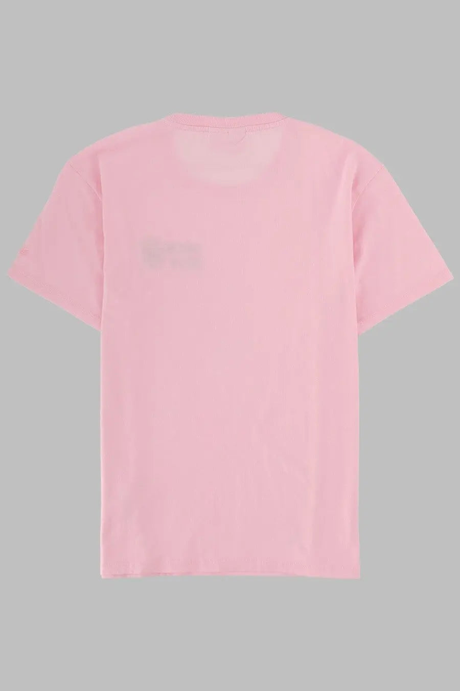 Mc2 Saint Barth women’s soft pink short-sleeved t-shirt with subtle faded graphic on the back side