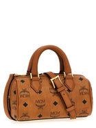 MCM Ella Boston Mini Handbag Brown, view 2