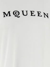 MCQUEEN - MCQUEEN - Flocked ’McQueen’ T-shirt - Men’s Tops