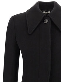 MCQUEEN - MCQUEEN - Wool and cashmere coat - Women’s Outerwear