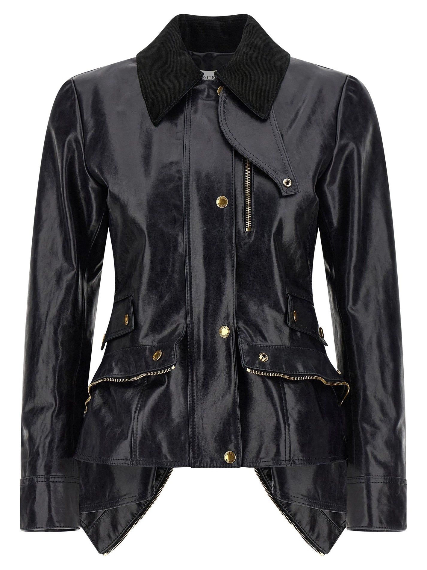 MCQUEEN - MCQUEEN - Leather jacket - Women’s Outerwear