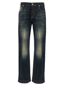 MCQUEEN - MCQUEEN - Wide leg jeans - Men’s Bottoms