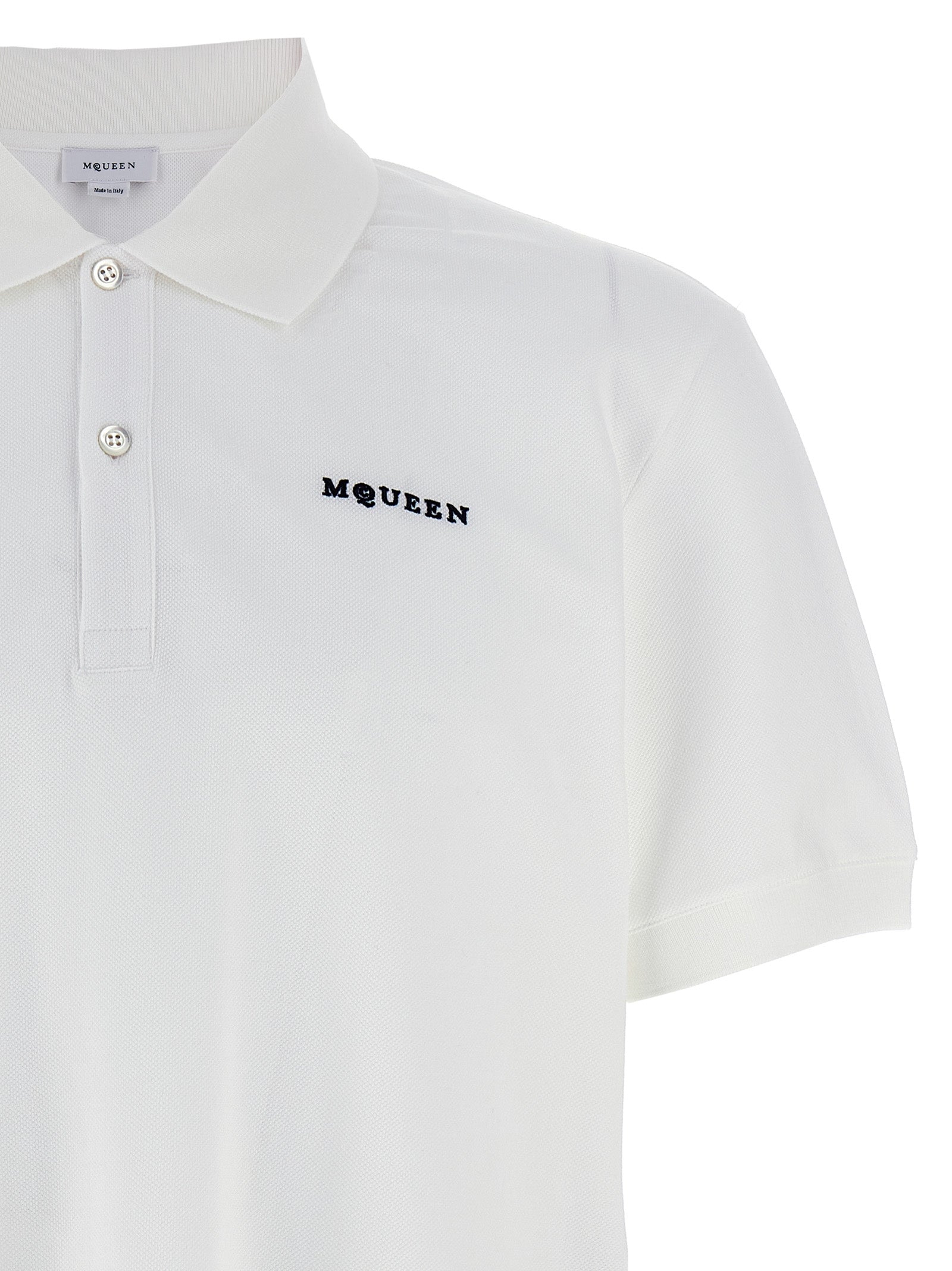 MCQUEEN - MCQUEEN - Logo embroidery polo shirt - Men’s Tops