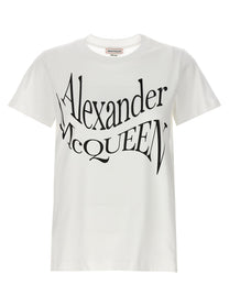 MCQUEEN - MCQUEEN - Logo print t-shirt - Women’s Tops