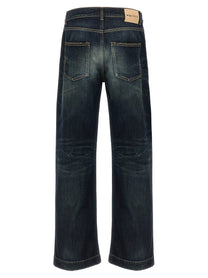 MCQUEEN - MCQUEEN - Wide leg jeans - Men’s Bottoms