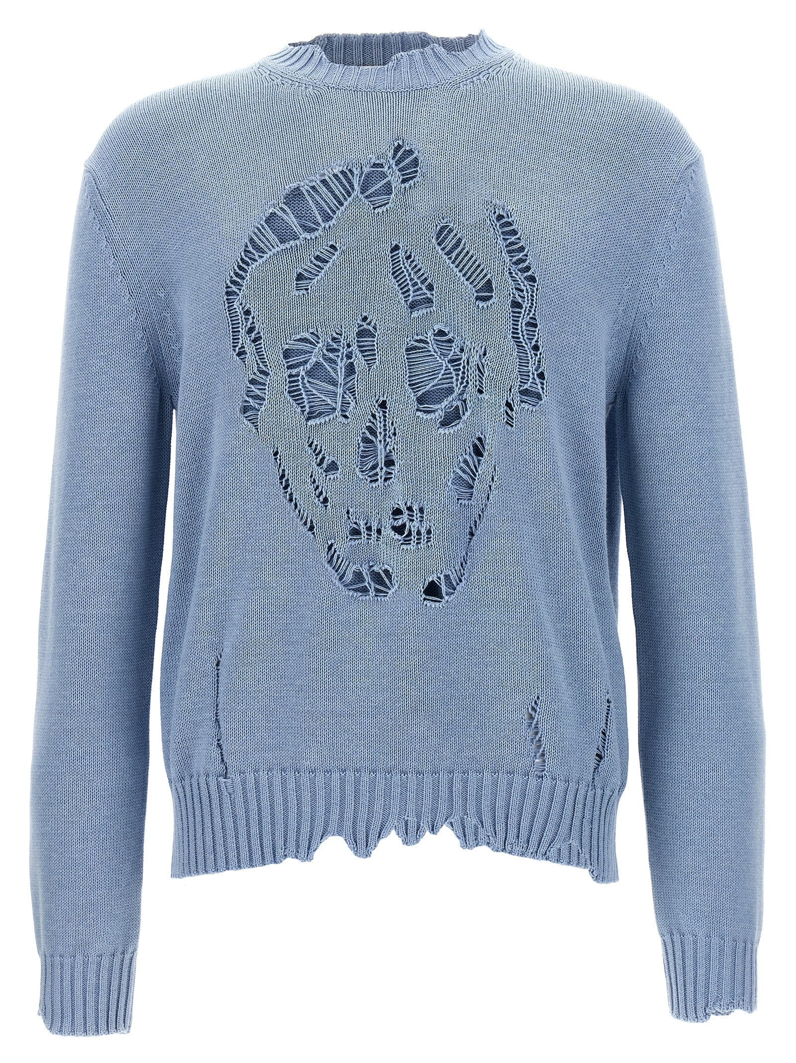 MCQUEEN - MCQUEEN - Skull sweater - Men’s Knitwear