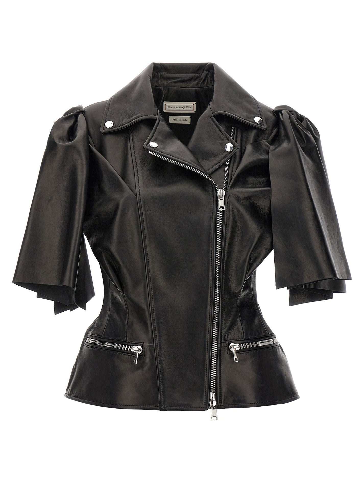 MCQUEEN - MCQUEEN - ’Bow knot’ biker vest - Women’s Outerwear