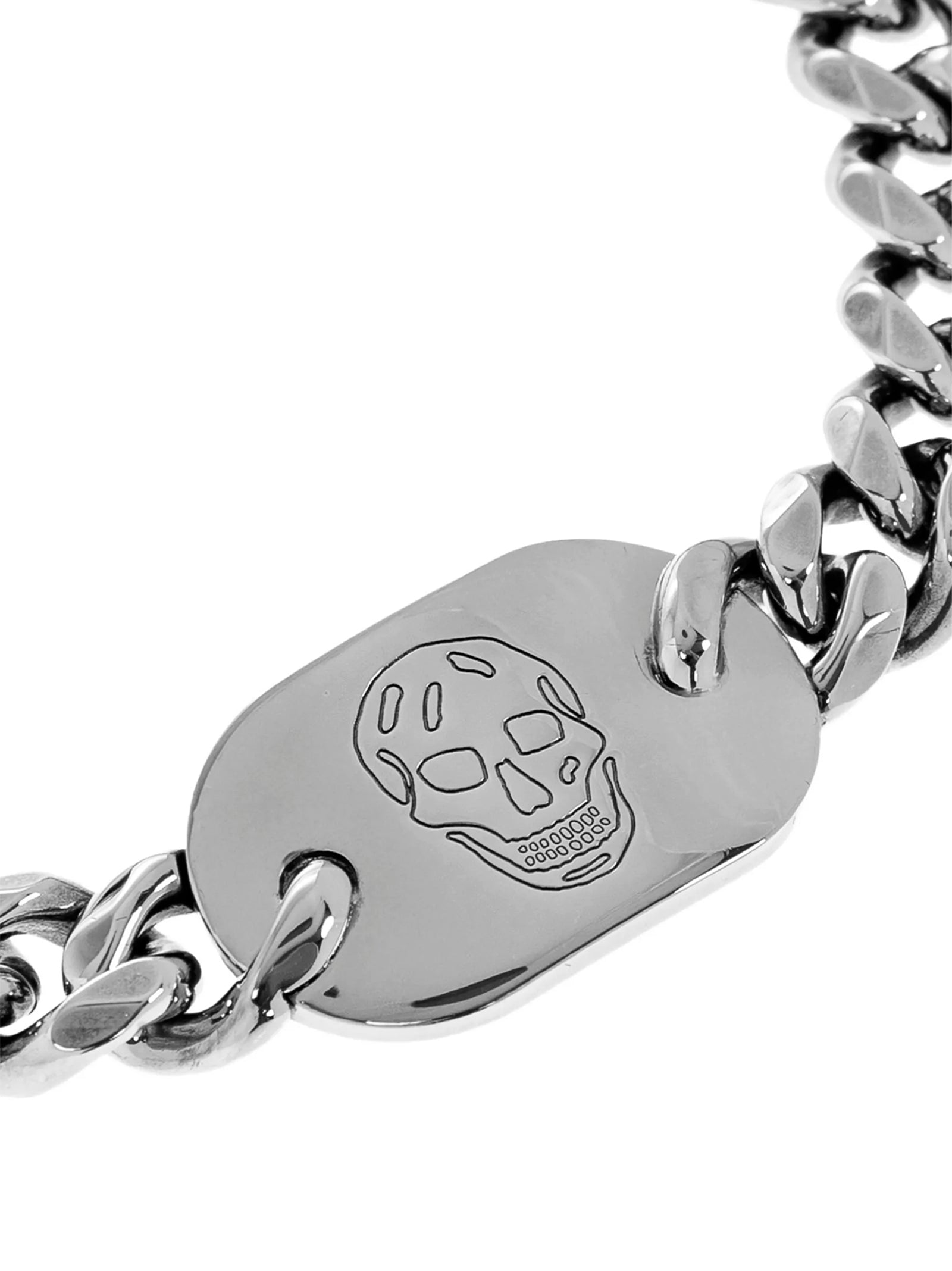 MCQUEEN - MCQUEEN - ’Skull plate’ bracelet - Men’s Accessories
