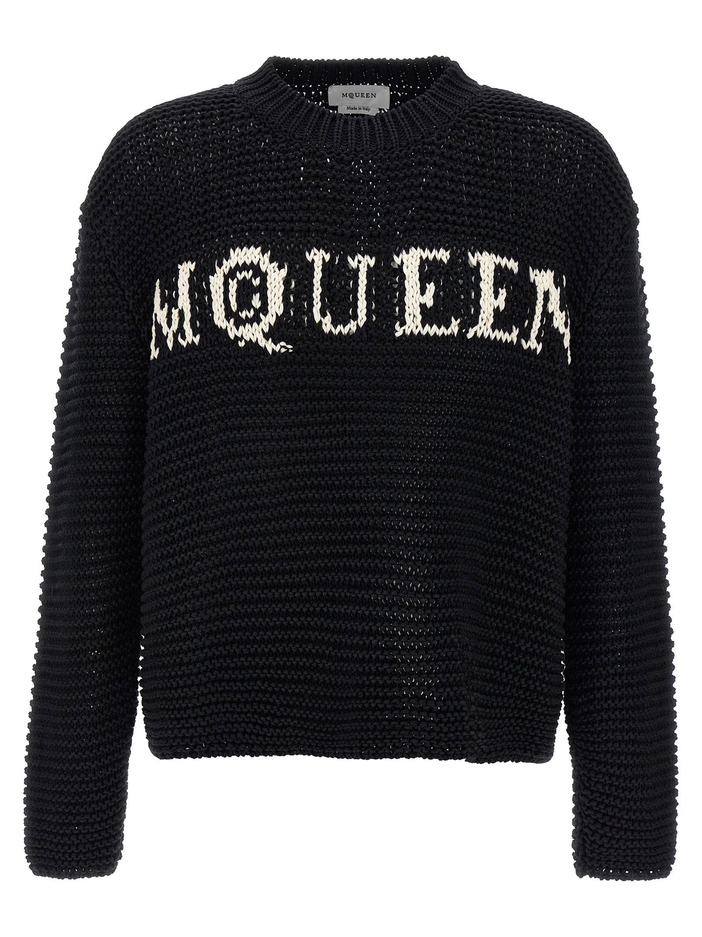 MCQUEEN - MCQUEEN - Logo sweater - Men’s Knitwear