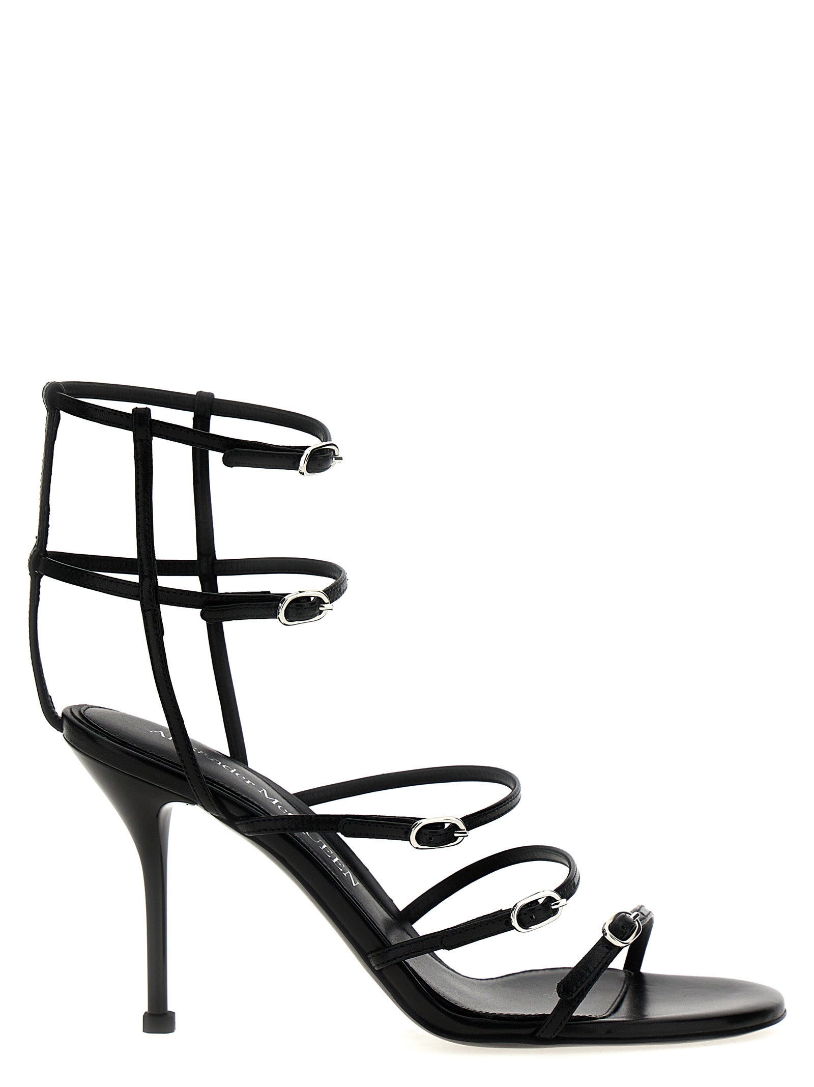 MCQUEEN - MCQUEEN - Strap leather sandals - Women’s Shoes