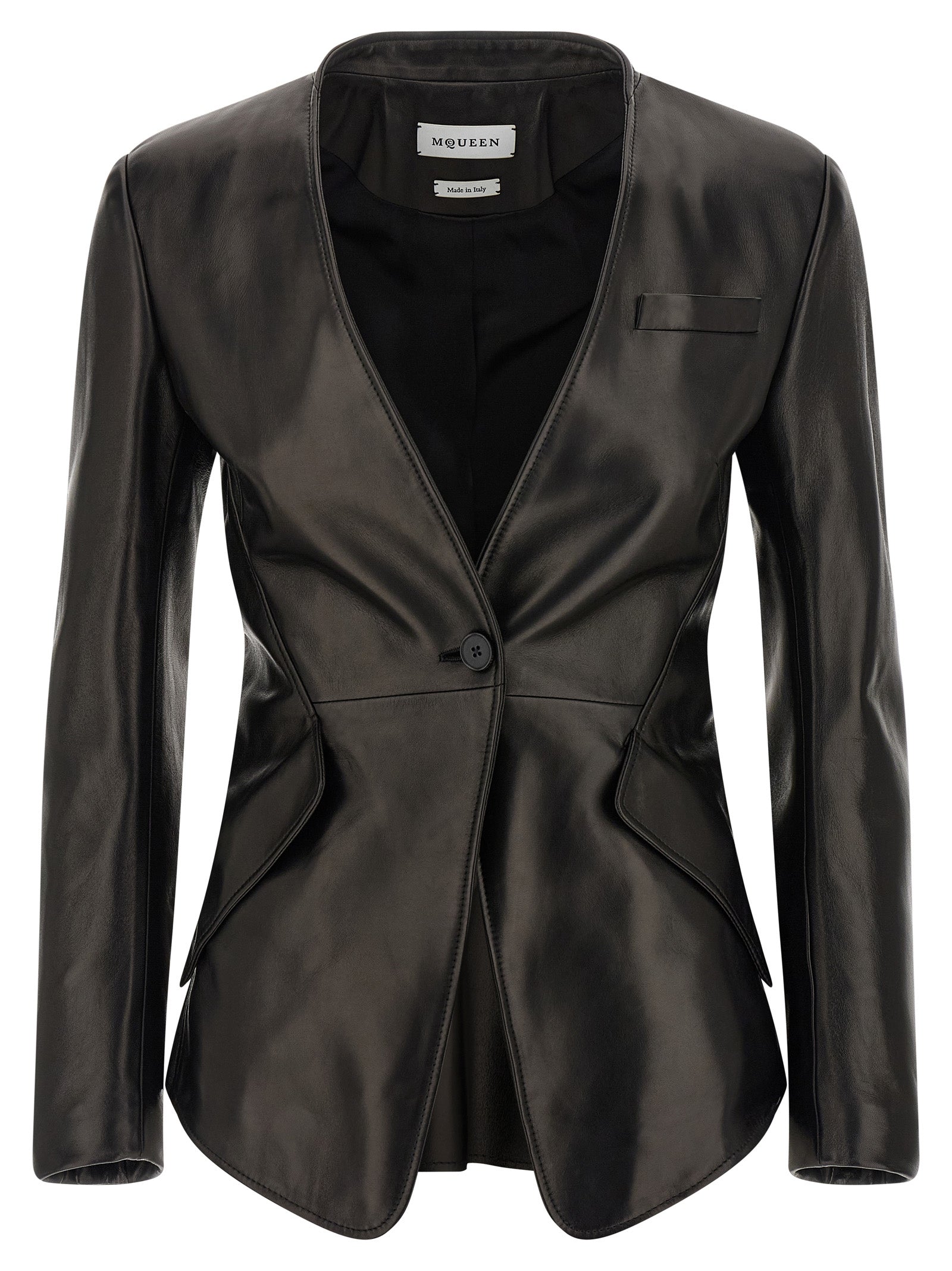 MCQUEEN - MCQUEEN - Nappa blazer - Woman,Clothing,Blazer suits,
