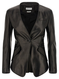 MCQUEEN - MCQUEEN - Nappa blazer - Woman,Clothing,Blazer suits,