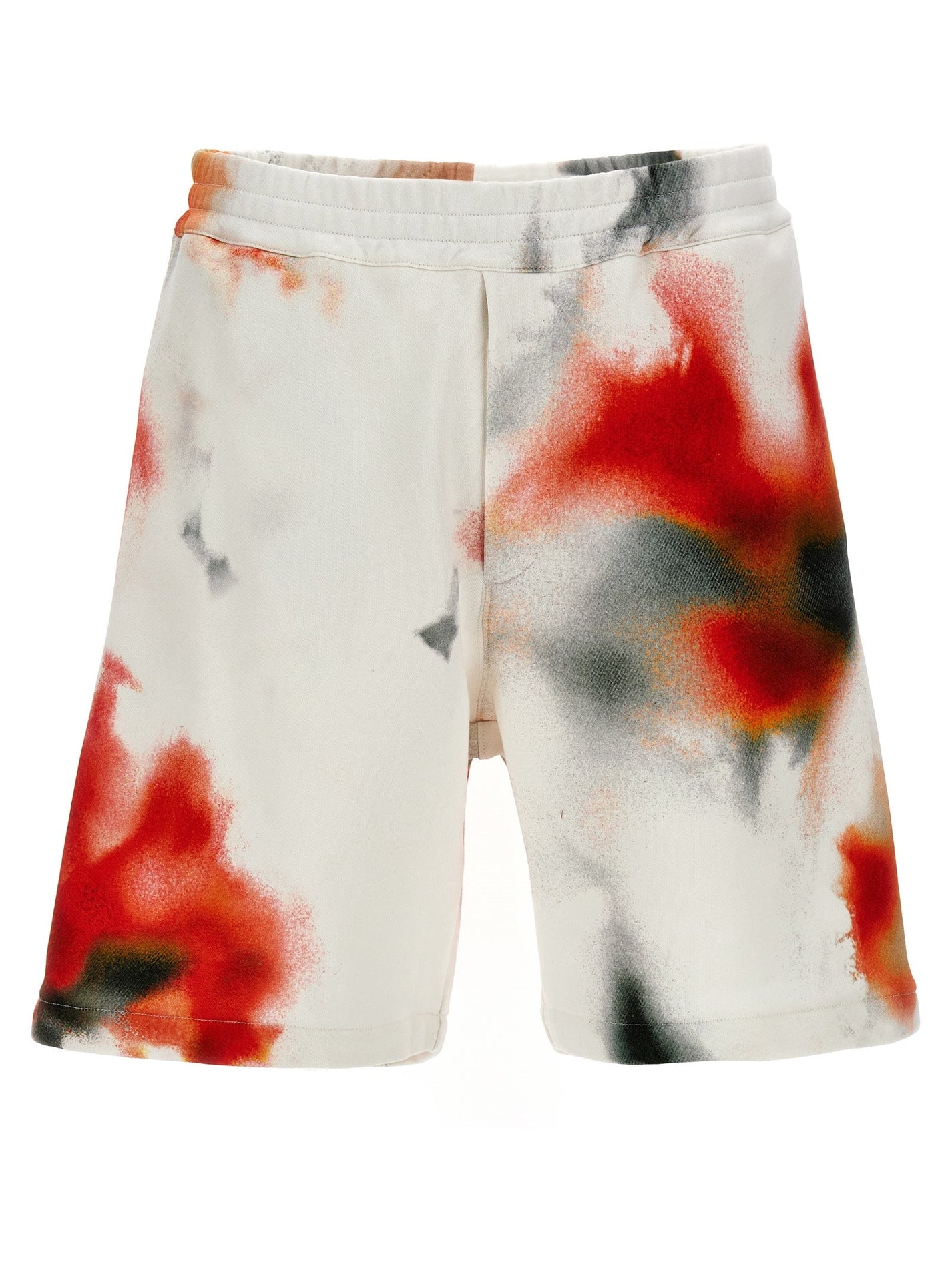 MCQUEEN - MCQUEEN - ’Obscured Flower’ bermuda shorts - Men’s Clothing
