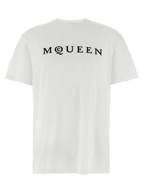 MCQUEEN - MCQUEEN - Flocked ’McQueen’ T-shirt - Men’s Tops