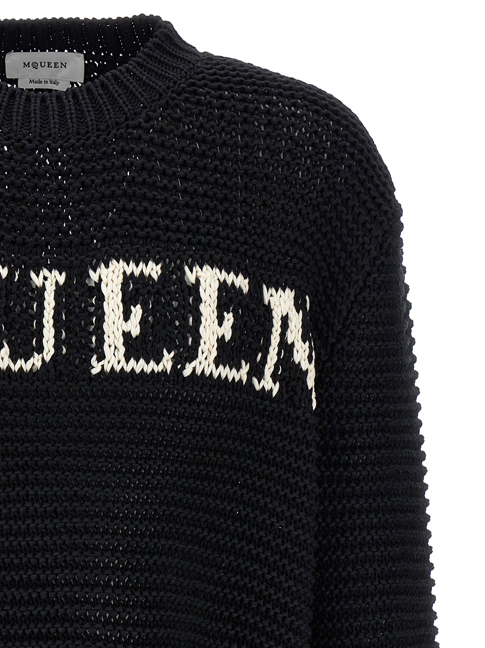 MCQUEEN - MCQUEEN - Logo sweater - Men’s Knitwear