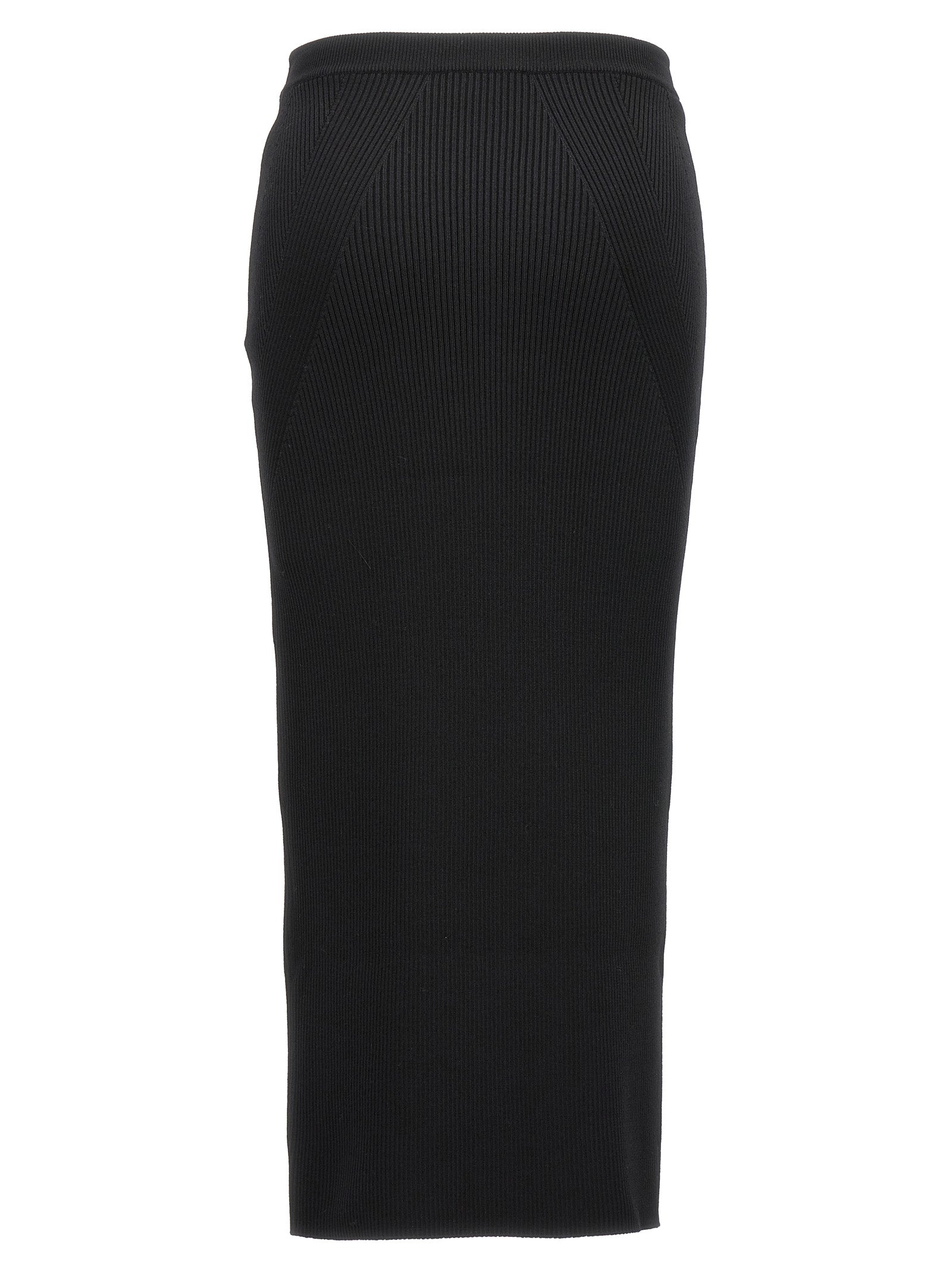 MCQUEEN - MCQUEEN - Ribbed midi skirt - Women’s Clothing