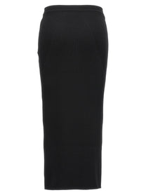MCQUEEN - MCQUEEN - Ribbed midi skirt - Women’s Clothing