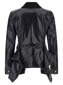 MCQUEEN - MCQUEEN - Leather jacket - Women’s Outerwear