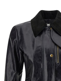 MCQUEEN - MCQUEEN - Leather jacket - Women’s Outerwear