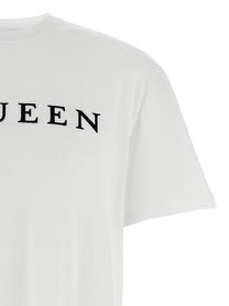 MCQUEEN - MCQUEEN - Flocked ’McQueen’ T-shirt - Men’s Tops