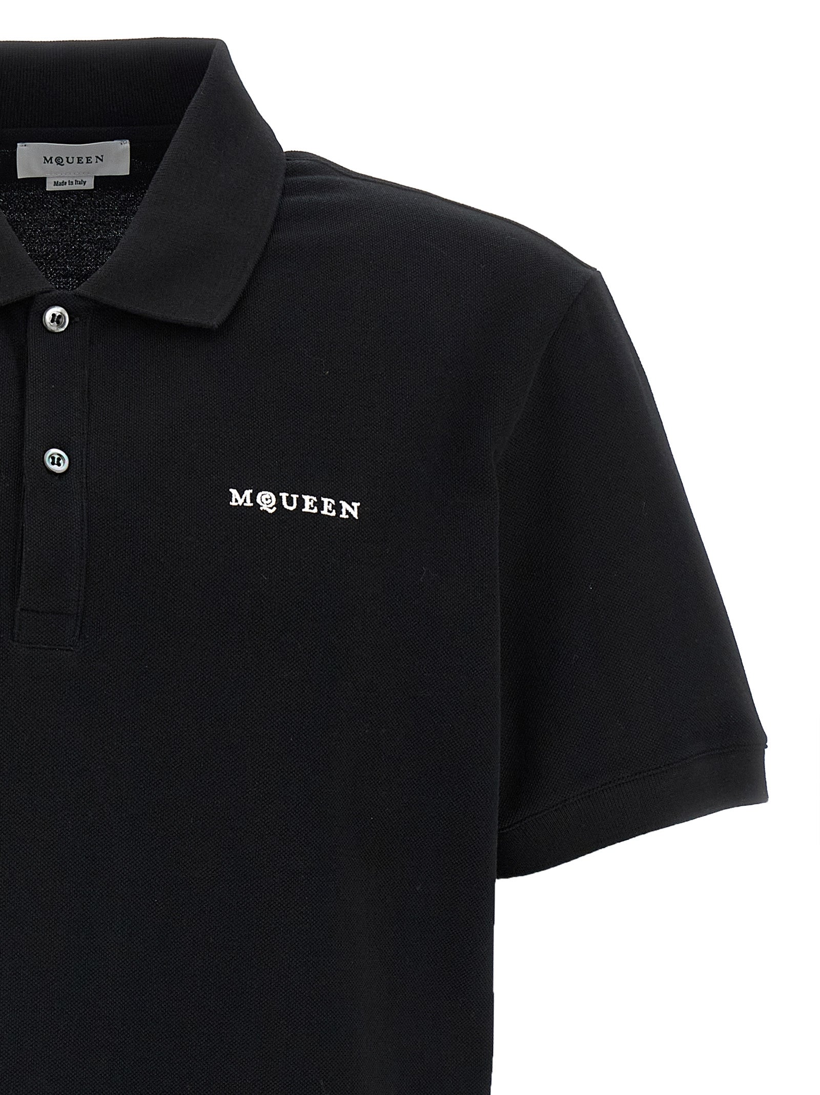 MCQUEEN - MCQUEEN - Logo embroidery polo shirt - Men’s Tops