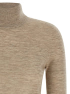 Max Mara Meana Turtleneck Sweater Beige, view 3