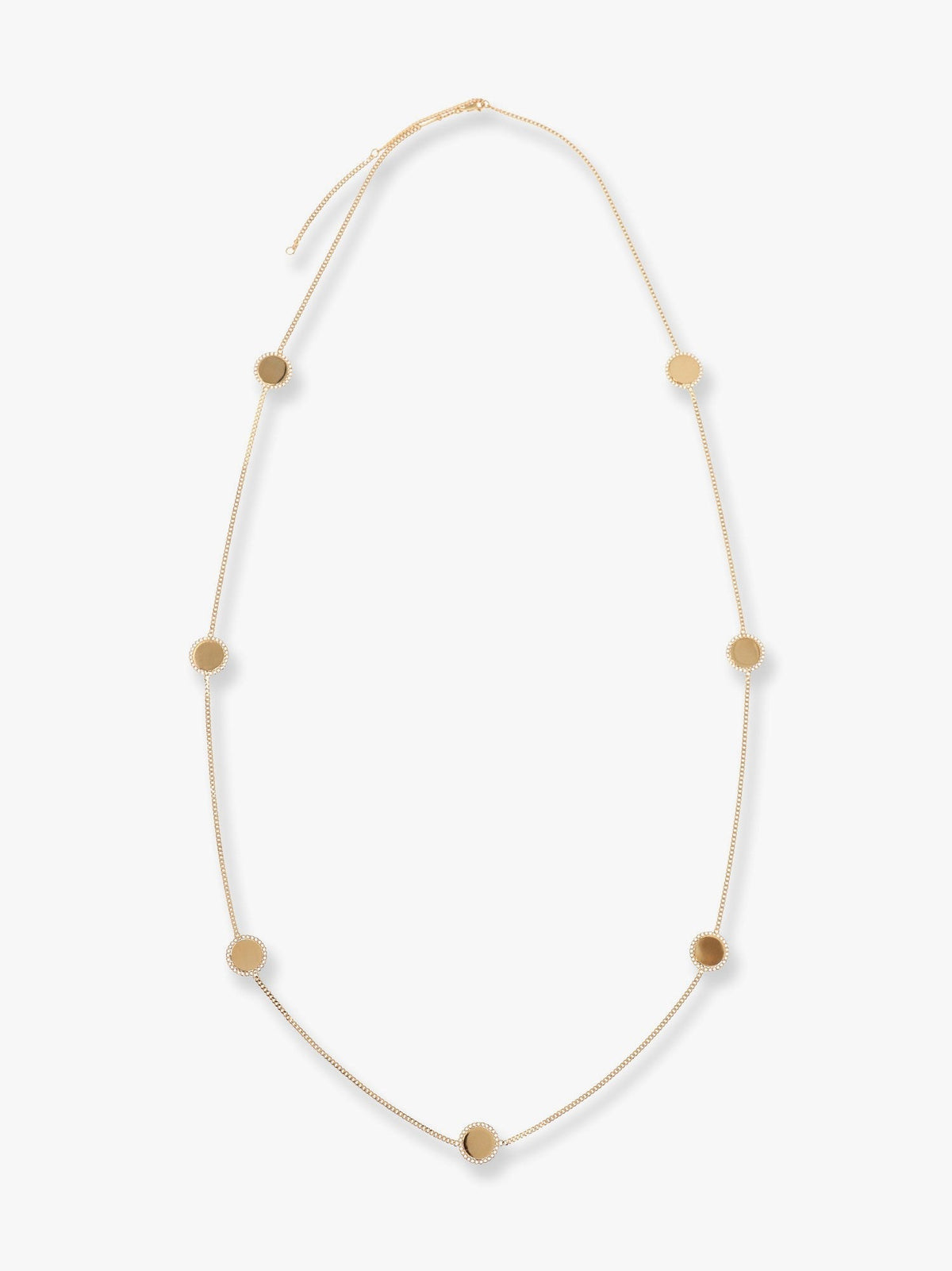 Celine Women's Medaille Sautoir Metal Necklace Silver