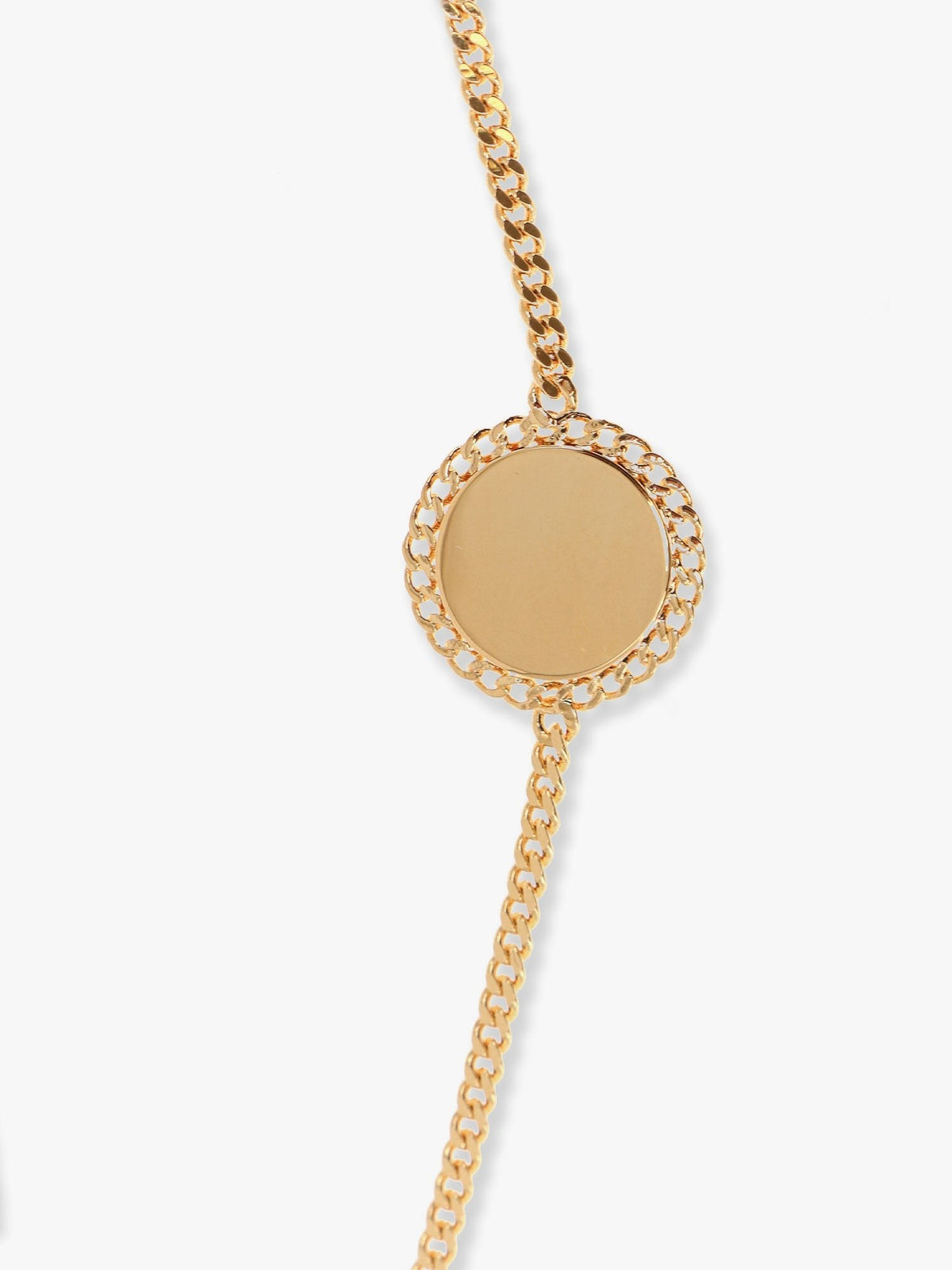 Celine Women's Medaille Sautoir Metal Necklace Silver