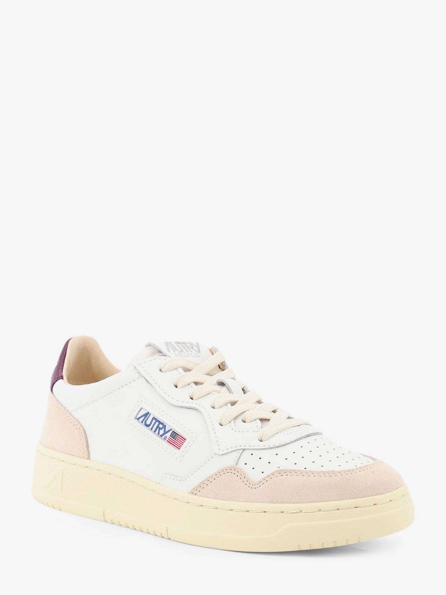 AUTRY Men's Medalist Leather and Suede Sneakers White