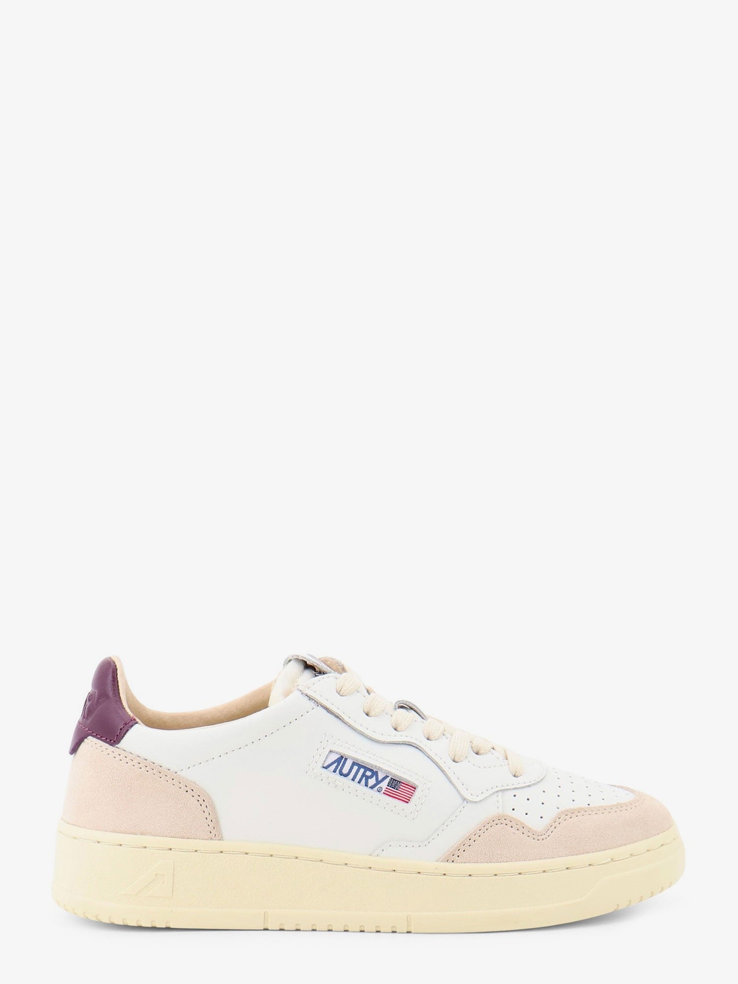 AUTRY Men's Medalist Leather and Suede Sneakers White