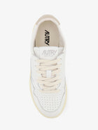 AUTRY Women's Medalist Leather Sneakers White, view 5