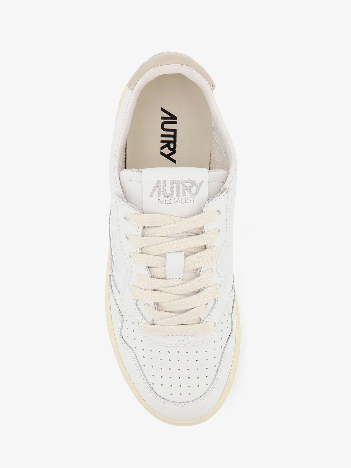 AUTRY Women's Medalist Leather Sneakers White, view 5