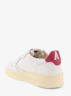 AUTRY Women's Medalist Low Sneakers in Leather and Suede White, view 3