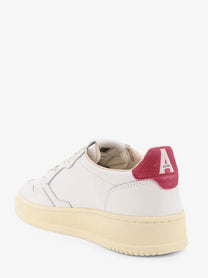 AUTRY Women's Medalist Low Sneakers in Leather and Suede White, view 3