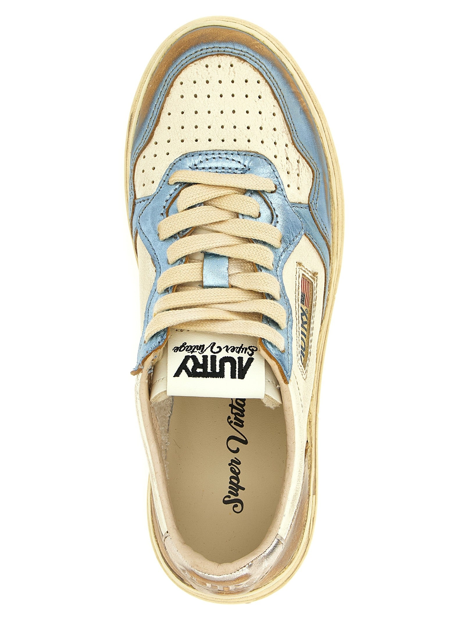 AUTRY Medalist Low Super Vintage Sneakers Gold