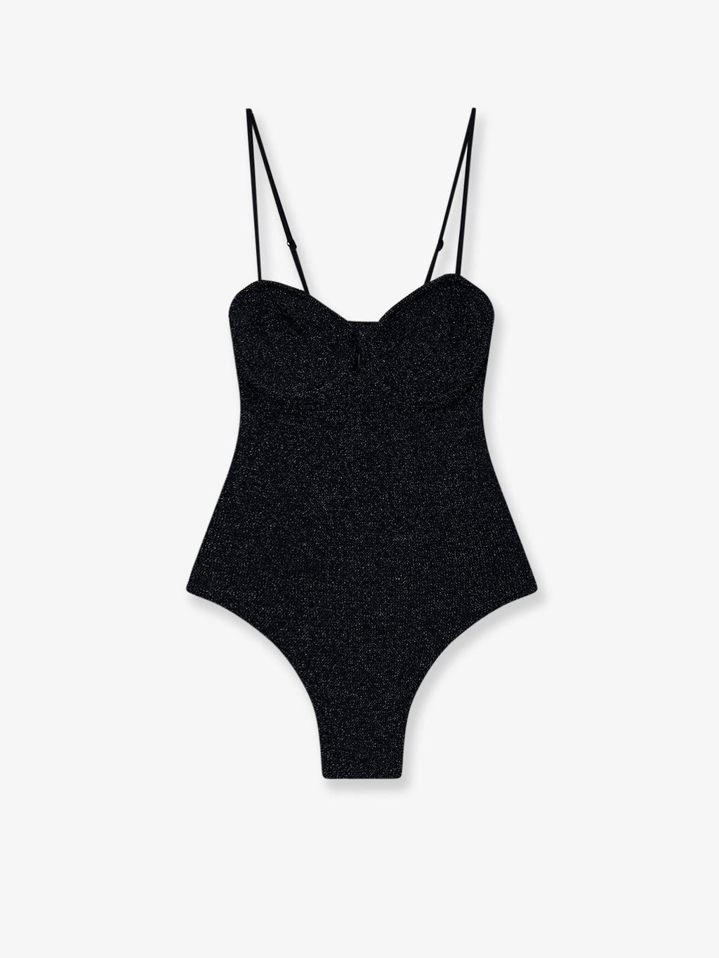 Mc2 Saint Barth Women's Medea One Piece Lurex Fabric Swimsuit Blue