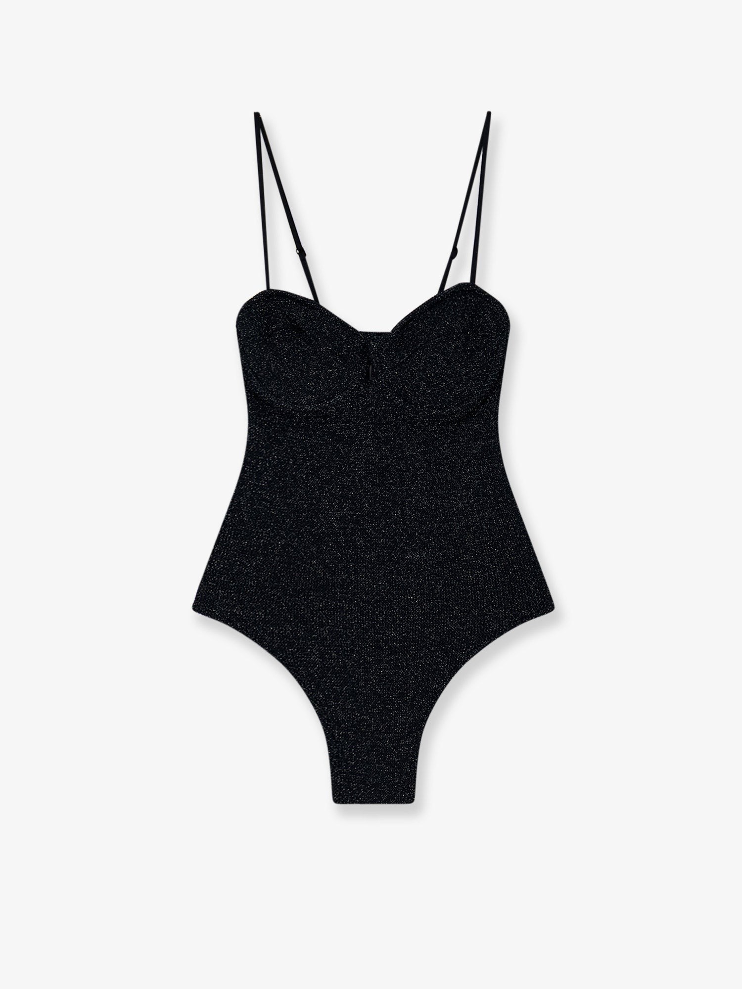 Mc2 Saint Barth Women's Medea One Piece Lurex Fabric Swimsuit Blue