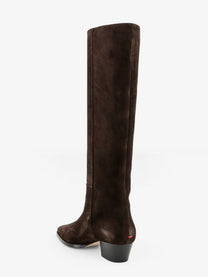 Aeyde Women's Medea Suede Boots Brown