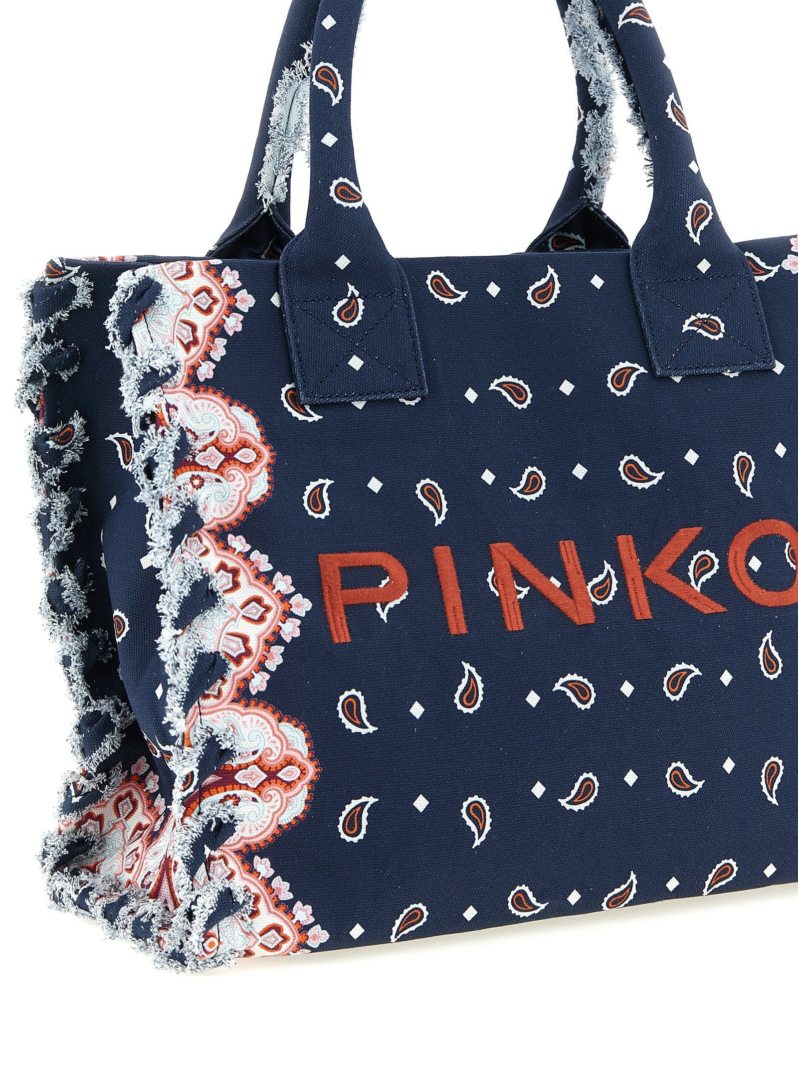 Pinko Medium Beach Shopping Bag Blue