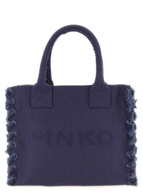 Pinko Medium Beach Shopping Bag Purple